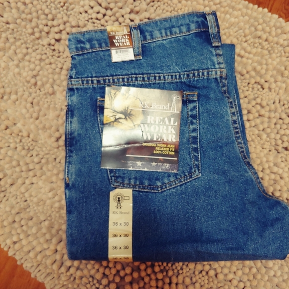 rk brand real workwear jeans